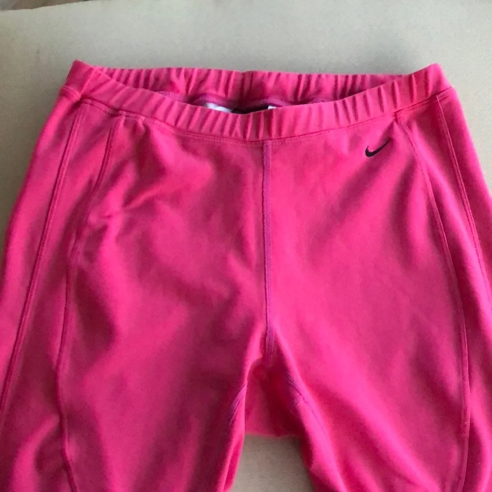 Nike Dri - Fit Pink‎ Drawstring Cropped Leggings M